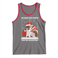 Funny Christmas Diddy Tank Top He Sees You When Youre Sleeping Dirty Ugly Xmas - Wonder Print Shop