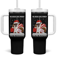 Funny Christmas Diddy Tumbler With Handle He Sees You When Youre Sleeping Dirty Ugly Xmas - Wonder Print Shop