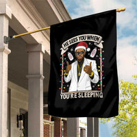 Funny Christmas Diddy Garden Flag He Sees You When Youre Sleeping Dirty Xmas Lights - Wonder Print Shop