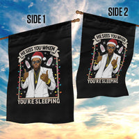 Funny Christmas Diddy Garden Flag He Sees You When Youre Sleeping Dirty Xmas Lights - Wonder Print Shop