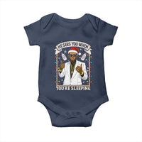 Funny Christmas Diddy Baby Onesie He Sees You When Youre Sleeping Dirty Xmas Lights - Wonder Print Shop