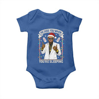 Funny Christmas Diddy Baby Onesie He Sees You When Youre Sleeping Dirty Xmas Lights - Wonder Print Shop