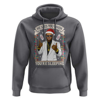 Funny Christmas Diddy Hoodie He Sees You When Youre Sleeping Dirty Xmas Lights - Wonder Print Shop