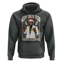 Funny Christmas Diddy Hoodie He Sees You When Youre Sleeping Dirty Xmas Lights - Wonder Print Shop