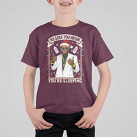 Funny Christmas Diddy T Shirt For Kid He Sees You When Youre Sleeping Dirty Xmas Lights - Wonder Print Shop