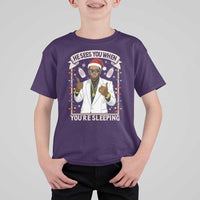 Funny Christmas Diddy T Shirt For Kid He Sees You When Youre Sleeping Dirty Xmas Lights - Wonder Print Shop