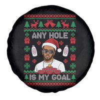 Funny Christmas Diddy Spare Tire Cover Embarrassing Any Hole is My Goal Dirty Ugly Xmas - Wonder Print Shop