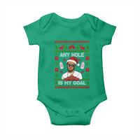 Funny Christmas Diddy Baby Onesie Embarrassing Any Hole is My Goal Dirty Ugly Xmas - Wonder Print Shop