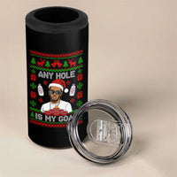 Funny Christmas Diddy 4 in 1 Can Cooler Tumbler Embarrassing Any Hole is My Goal Dirty Ugly Xmas - Wonder Print Shop