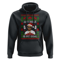 Funny Christmas Diddy Hoodie Embarrassing Any Hole is My Goal Dirty Ugly Xmas - Wonder Print Shop
