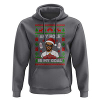 Funny Christmas Diddy Hoodie Embarrassing Any Hole is My Goal Dirty Ugly Xmas - Wonder Print Shop