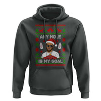 Funny Christmas Diddy Hoodie Embarrassing Any Hole is My Goal Dirty Ugly Xmas - Wonder Print Shop