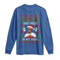 Funny Christmas Diddy Long Sleeve Shirt Embarrassing Any Hole is My Goal Dirty Ugly Xmas - Wonder Print Shop