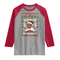 Funny Christmas Diddy Raglan Shirt Embarrassing Any Hole is My Goal Dirty Ugly Xmas - Wonder Print Shop