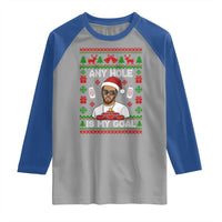 Funny Christmas Diddy Raglan Shirt Embarrassing Any Hole is My Goal Dirty Ugly Xmas - Wonder Print Shop