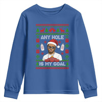 Funny Christmas Diddy Youth Sweatshirt Embarrassing Any Hole is My Goal Dirty Ugly Xmas - Wonder Print Shop
