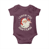 I Know You Didnt Floss Baby Onesie Funny Dentist Christmas Santa Dental Hygiene - Wonder Print Shop