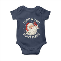 I Know You Didnt Floss Baby Onesie Funny Dentist Christmas Santa Dental Hygiene - Wonder Print Shop