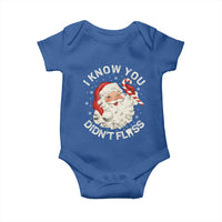 I Know You Didnt Floss Baby Onesie Funny Dentist Christmas Santa Dental Hygiene - Wonder Print Shop