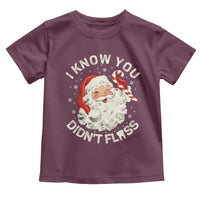 I Know You Didnt Floss Toddler T Shirt Funny Dentist Christmas Santa Dental Hygiene - Wonder Print Shop