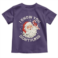 I Know You Didnt Floss Toddler T Shirt Funny Dentist Christmas Santa Dental Hygiene - Wonder Print Shop