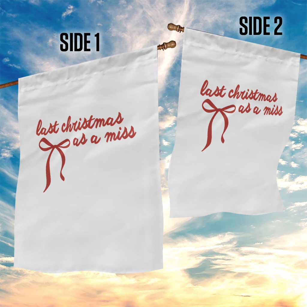 Last Christmas As A Miss Garden Flag Bride To Be Future Mrs Xmas Engaged Gift - Wonder Print Shop