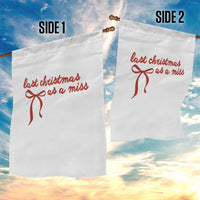 Last Christmas As A Miss Garden Flag Bride To Be Future Mrs Xmas Engaged Gift - Wonder Print Shop