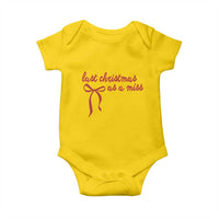 Last Christmas As A Miss Baby Onesie Bride To Be Future Mrs Xmas Engaged Gift - Wonder Print Shop