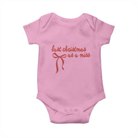 Last Christmas As A Miss Baby Onesie Bride To Be Future Mrs Xmas Engaged Gift - Wonder Print Shop