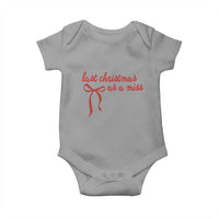 Last Christmas As A Miss Baby Onesie Bride To Be Future Mrs Xmas Engaged Gift - Wonder Print Shop