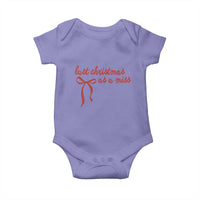 Last Christmas As A Miss Baby Onesie Bride To Be Future Mrs Xmas Engaged Gift - Wonder Print Shop