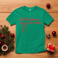 Last Christmas As A Miss T Shirt Bride To Be Future Mrs Xmas Engaged Gift - Wonder Print Shop