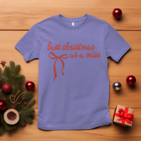 Last Christmas As A Miss T Shirt Bride To Be Future Mrs Xmas Engaged Gift - Wonder Print Shop