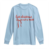 Last Christmas As A Miss Long Sleeve Shirt Bride To Be Future Mrs Xmas Engaged Gift - Wonder Print Shop