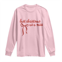 Last Christmas As A Miss Long Sleeve Shirt Bride To Be Future Mrs Xmas Engaged Gift - Wonder Print Shop