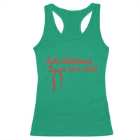 Last Christmas As A Miss Racerback Tank Top Bride To Be Future Mrs Xmas Engaged Gift - Wonder Print Shop