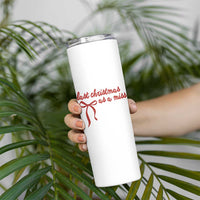 Last Christmas As A Miss Skinny Tumbler Bride To Be Future Mrs Xmas Engaged Gift - Wonder Print Shop