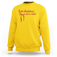 Last Christmas As A Miss Sweatshirt Bride To Be Future Mrs Xmas Engaged Gift - Wonder Print Shop