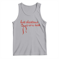 Last Christmas As A Miss Tank Top Bride To Be Future Mrs Xmas Engaged Gift - Wonder Print Shop