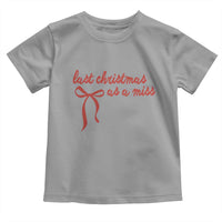 Last Christmas As A Miss Toddler T Shirt Bride To Be Future Mrs Xmas Engaged Gift - Wonder Print Shop