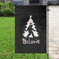 Bigfoot Christmas Garden Flag Santa Bigfoot Xmas Tree Funny Sasquatch Yeti - Wonder Print Shop