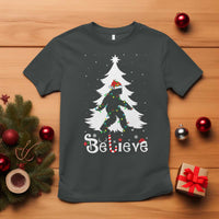 Bigfoot Christmas T Shirt Santa Bigfoot Xmas Tree Funny Sasquatch Yeti - Wonder Print Shop