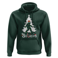 Bigfoot Christmas Hoodie Santa Bigfoot Xmas Tree Funny Sasquatch Yeti - Wonder Print Shop
