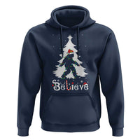 Bigfoot Christmas Hoodie Santa Bigfoot Xmas Tree Funny Sasquatch Yeti - Wonder Print Shop