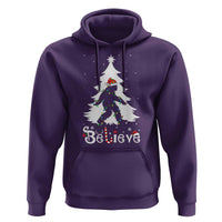 Bigfoot Christmas Hoodie Santa Bigfoot Xmas Tree Funny Sasquatch Yeti - Wonder Print Shop