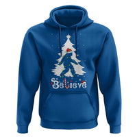 Bigfoot Christmas Hoodie Santa Bigfoot Xmas Tree Funny Sasquatch Yeti - Wonder Print Shop