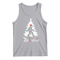 Bigfoot Christmas Tank Top Santa Bigfoot Xmas Tree Funny Sasquatch Yeti - Wonder Print Shop