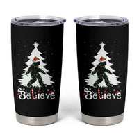 Bigfoot Christmas Tumbler Cup Santa Bigfoot Xmas Tree Funny Sasquatch Yeti - Wonder Print Shop