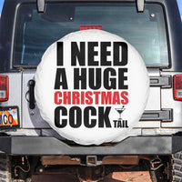 Funny Inappropriate Christmas Spare Tire Cover I Need a Huge Christmas COCKtail Adult Humor Drinking Gift - Wonder Print Shop