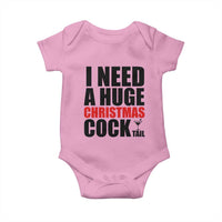 Funny Inappropriate Christmas Baby Onesie I Need a Huge Christmas COCKtail Adult Humor Drinking Gift - Wonder Print Shop